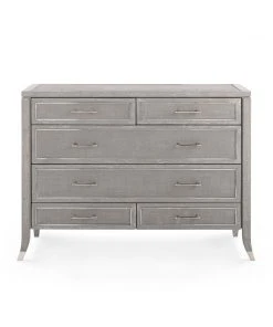 Bungalow 5 New Arrivals Paulina Large 6 Drawer Gray