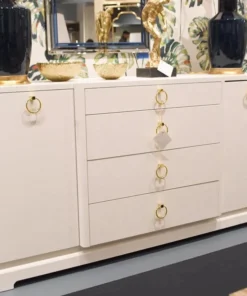 Bungalow 5 New Arrivals Pavel 4 Drawer 2 Door Cabinet White