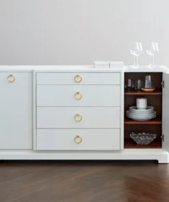 Bungalow 5 New Arrivals Pavel 4 Drawer 2 Door Cabinet White