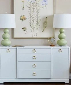 Bungalow 5 New Arrivals Pavel 4 Drawer 2 Door Cabinet White