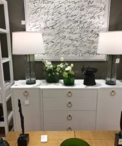 Bungalow 5 New Arrivals Pavel 4 Drawer 2 Door Cabinet White