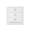 Bungalow 5 Pavel 3 Drawer Side Table White New Arrivals 2 Bungalow 5 Pavel 3 Drawer Side Table White New Arrivals