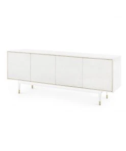 Bungalow 5 New Arrivals Raymond 4 Door Cabinet White