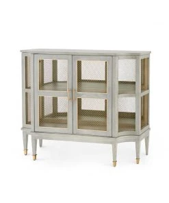Bungalow 5 New Arrivals Rene Cabinet Gray Cerused Oak
