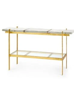 Bungalow 5 Romeo Console Table Gold New Arrivals