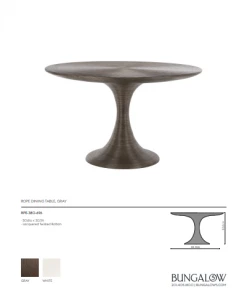 Bungalow 5 Rope Dining Table Gray 13 Bungalow 5 Rope Dining Table Gray