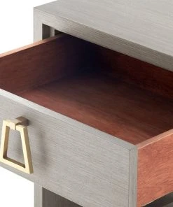 Bungalow 5 Stanford 1 Drawer Side Table Taupe Gray