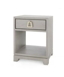 Bungalow 5 Stanford 1 Drawer Side Table Taupe Gray