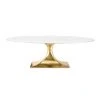 Bungalow 5 Stockholm Oval Dining Table Gold