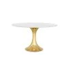 Bungalow 5 New Arrivals Stockholm Round Dining Table Brass And White Marble 1 Bungalow 5 New Arrivals Stockholm Round Dining Table Brass And White Marble