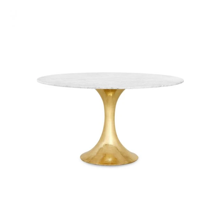 Bungalow 5 New Arrivals Stockholm Round Dining Table Brass And White Marble 3 Bungalow 5 New Arrivals Stockholm Round Dining Table Brass And White Marble