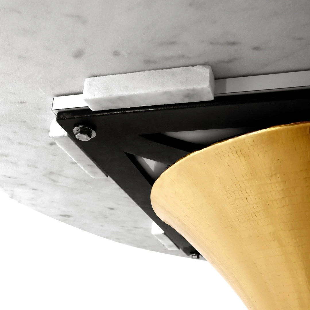 Bungalow 5 New Arrivals Stockholm Round Dining Table Brass And White Marble 11 Bungalow 5 New Arrivals Stockholm Round Dining Table Brass And White Marble