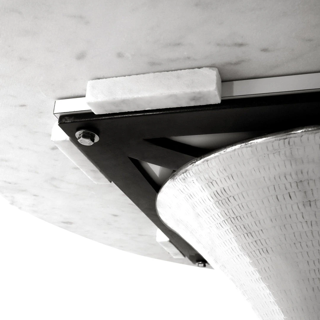 Bungalow 5 New Arrivals Stockholm Round Dining Table Nickel And White Marble 9 Bungalow 5 New Arrivals Stockholm Round Dining Table Nickel And White Marble