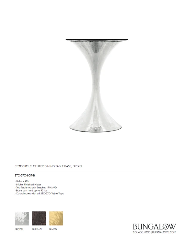 Bungalow 5 New Arrivals Stockholm Round Dining Table Nickel And White Marble 11 Bungalow 5 New Arrivals Stockholm Round Dining Table Nickel And White Marble