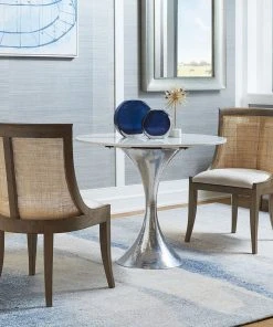 Bungalow 5 New Arrivals Stockholm Center Round Table Nickel With White Marble Top 13 Bungalow 5 New Arrivals Stockholm Center Round Table Nickel With White Marble Top