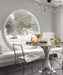 Bungalow 5 New Arrivals Stockholm Round Dining Table Nickel And White Marble 13 Bungalow 5 New Arrivals Stockholm Round Dining Table Nickel And White Marble