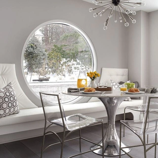 Bungalow 5 New Arrivals Stockholm Round Dining Table Nickel And White Marble 5 Bungalow 5 New Arrivals Stockholm Round Dining Table Nickel And White Marble