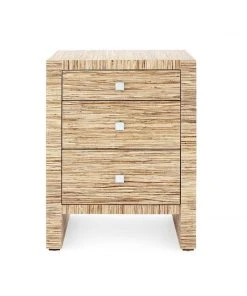Bungalow 5 Morgan 3 Drawer Side Table Natural