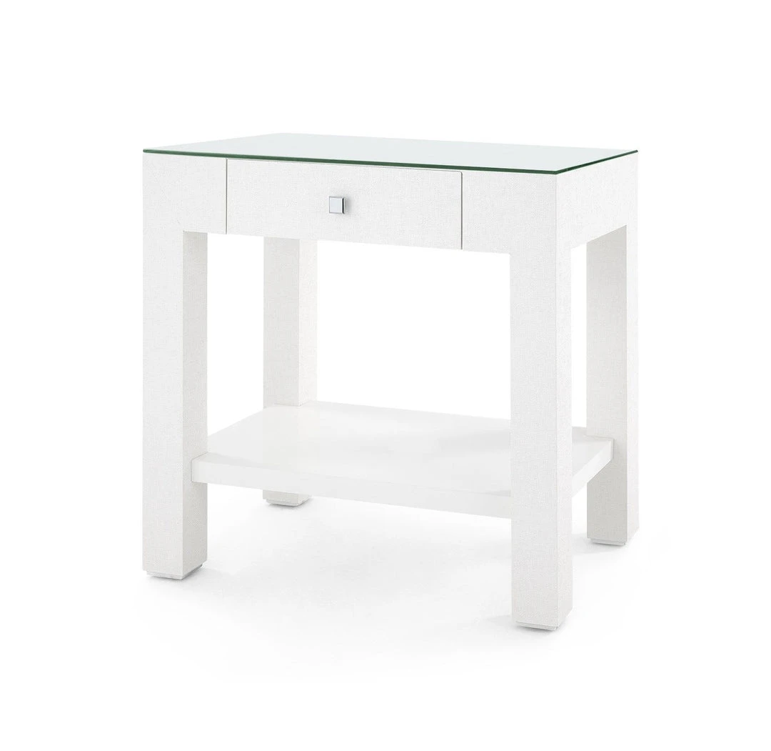 Bungalow 5 New Arrivals Valentina 1 Drawer Side Table White 5 Bungalow 5 New Arrivals Valentina 1 Drawer Side Table White