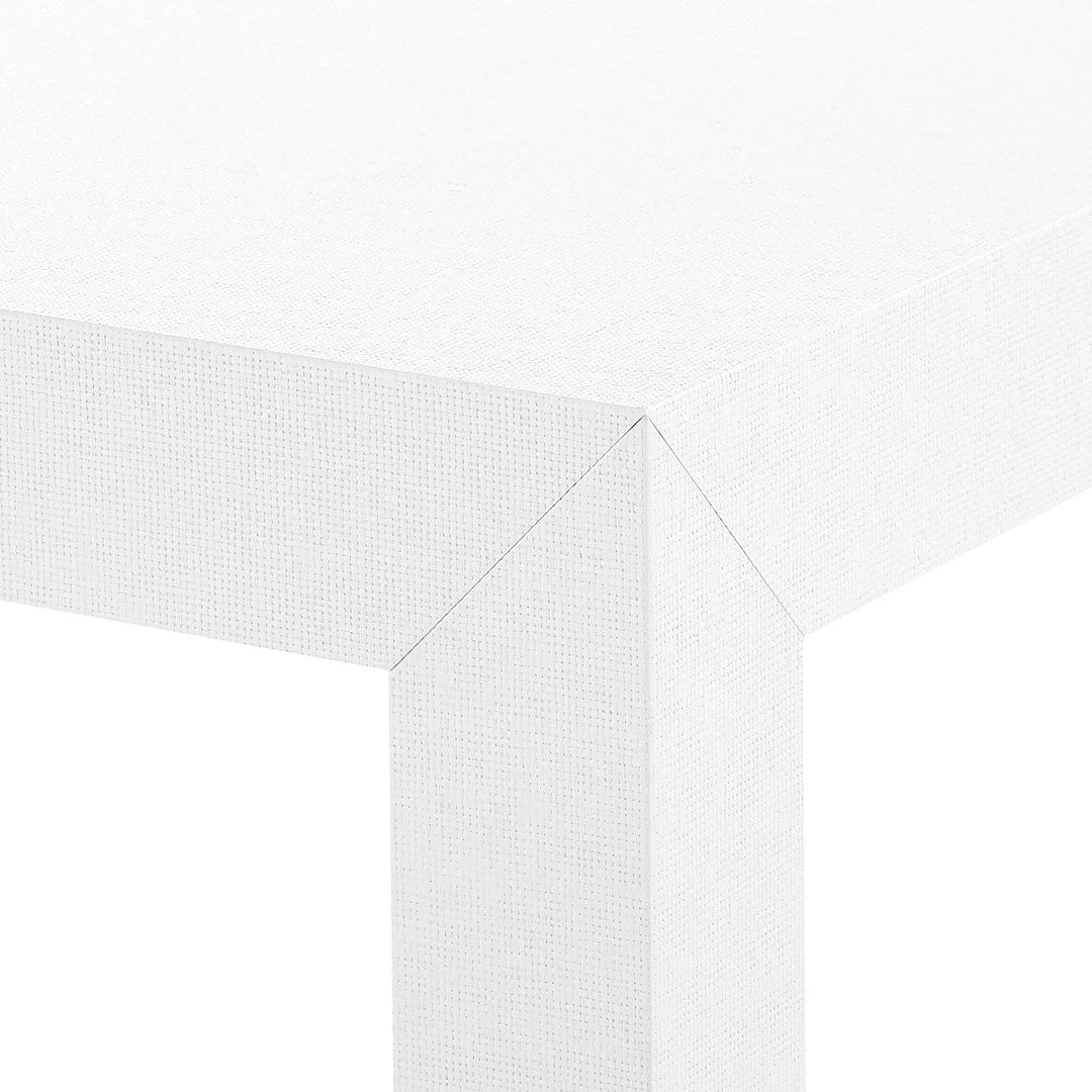 Bungalow 5 New Arrivals Valentina Grasscloth Game Table White 9 Bungalow 5 New Arrivals Valentina Grasscloth Game Table White
