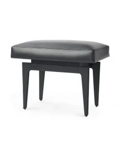 Bungalow 5 Winston Stool Black Leather