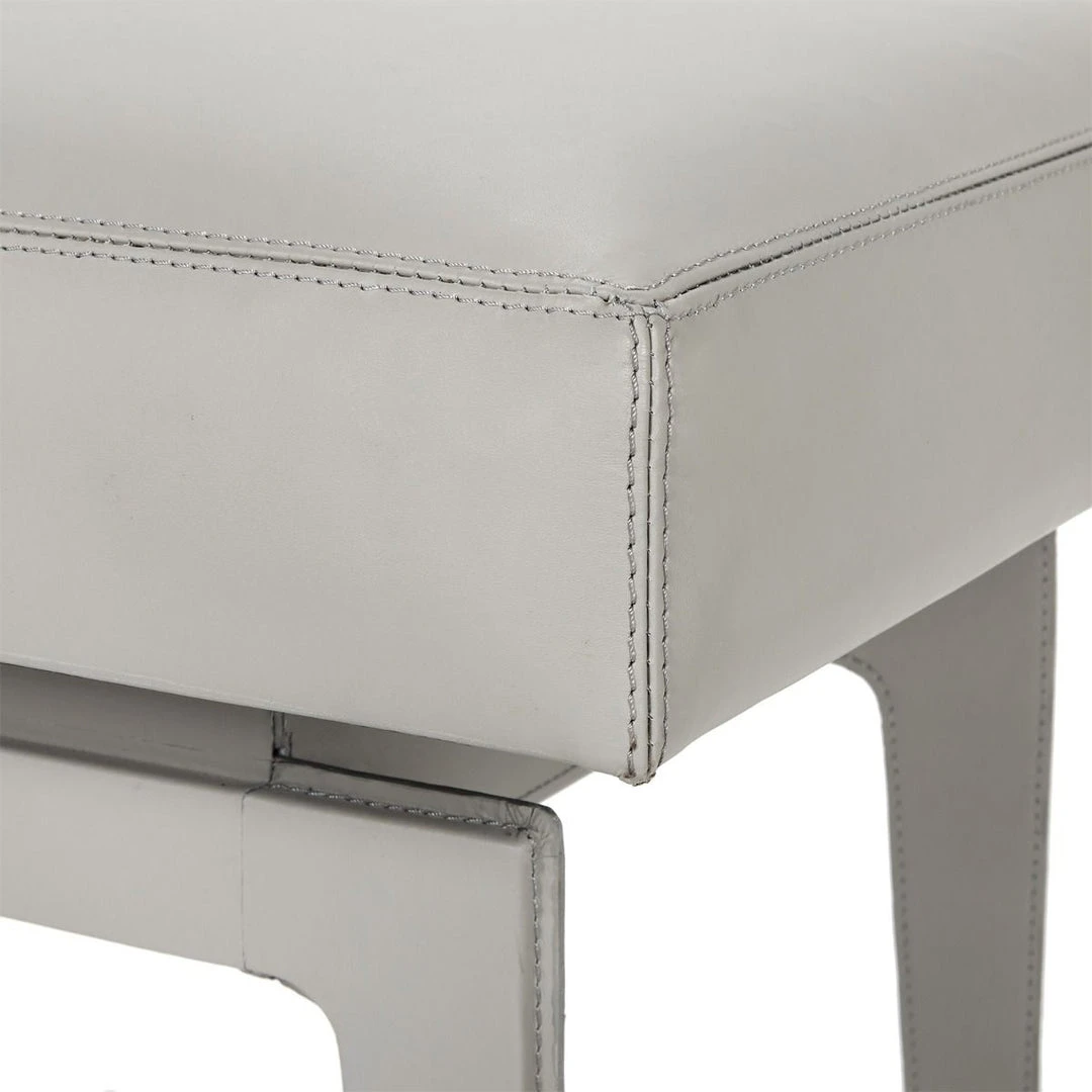Bungalow 5 Winston Stool Grey Leather 6 Bungalow 5 Winston Stool Grey Leather