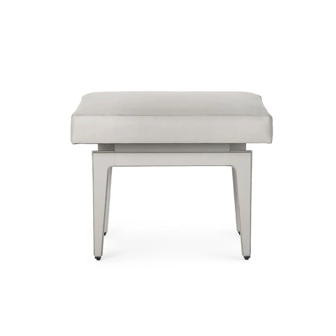 Bungalow 5 Winston Stool Grey Leather 5 Bungalow 5 Winston Stool Grey Leather