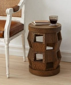 Bungalow 5 Zanzibar Side Table And Stool Driftwood 10 Bungalow 5 Zanzibar Side Table And Stool Driftwood
