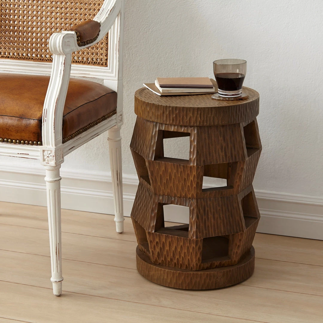 Bungalow 5 Zanzibar Side Table And Stool Driftwood 4 Bungalow 5 Zanzibar Side Table And Stool Driftwood