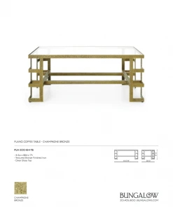 Bungalow 5 New Arrivals Plano Coffee Table Champagne Bronze 15 Bungalow 5 New Arrivals Plano Coffee Table Champagne Bronze