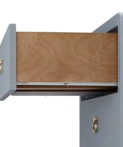 Bungalow 5 Bryant Linen 3 Drawer Side Table Gray New Arrivals 25 Bungalow 5 Bryant Linen 3 Drawer Side Table Gray New Arrivals