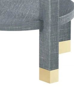Bungalow 5 New Arrivals Claudette One Drawer Round Side Table Gray 21 Bungalow 5 New Arrivals Claudette One Drawer Round Side Table Gray
