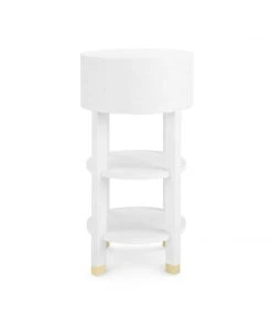 Bungalow 5 Claudette One Drawer Round Side Table White New Arrivals 17 Bungalow 5 Claudette One Drawer Round Side Table White New Arrivals