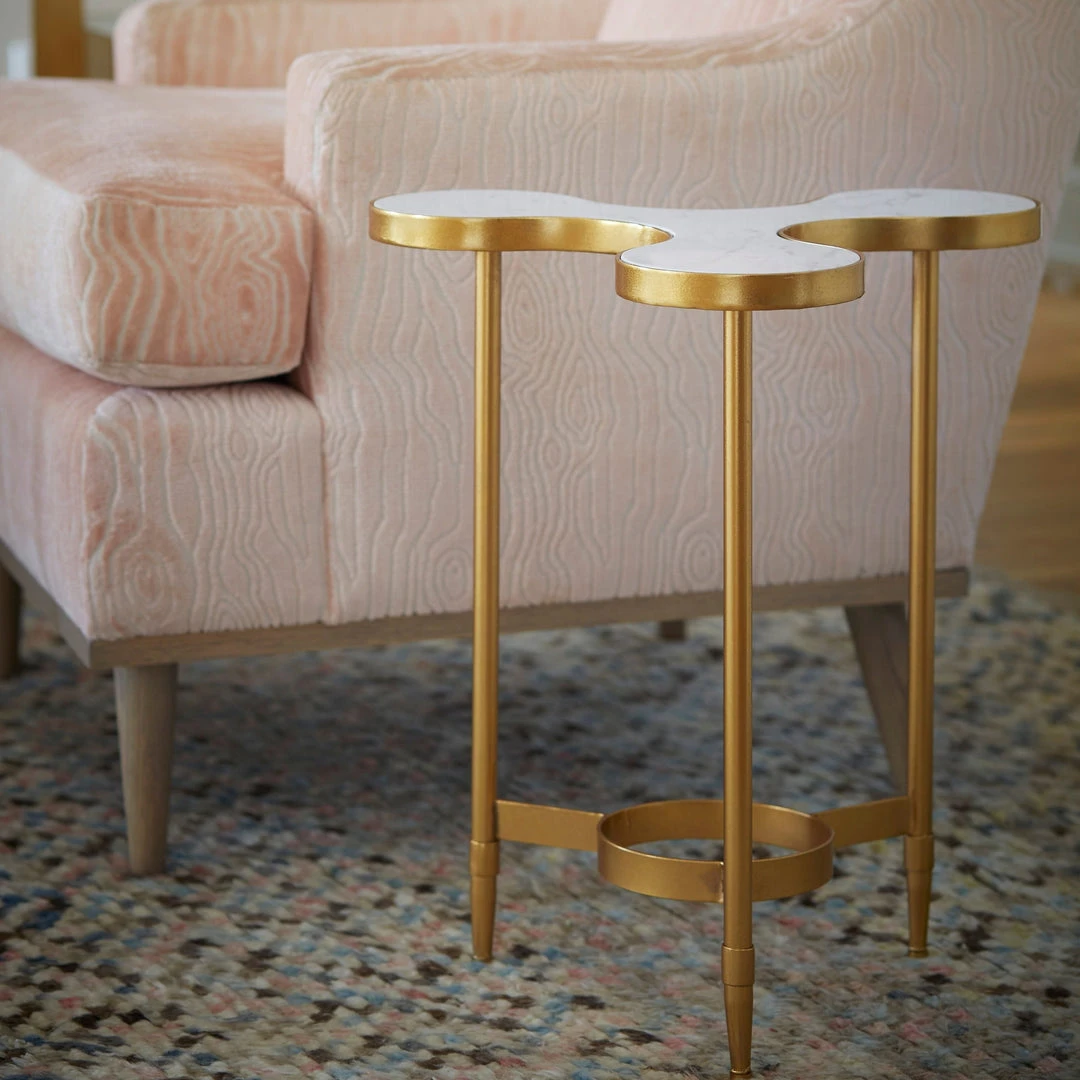 Bungalow 5 New Arrivals Clover Side Table White 4 Bungalow 5 New Arrivals Clover Side Table White