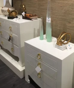 Bungalow 5 Jacqui 3 Drawer Side Table White New Arrivals 21 Bungalow 5 Jacqui 3 Drawer Side Table White New Arrivals