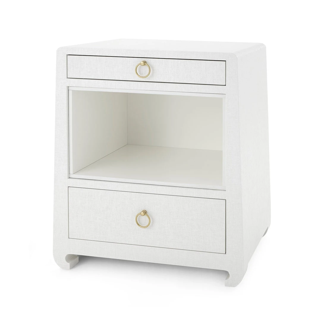 Bungalow 5 Ming 2 Drawer Side Table White New Arrivals 3 Bungalow 5 Ming 2 Drawer Side Table White New Arrivals