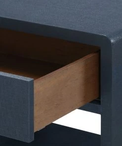Bungalow 5 New Arrivals Benjamin 1 Drawer Side Table Navy Blue