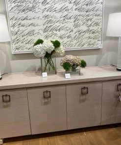 Bungalow 5 New Arrivals Blake 4 Door Cabinet Blanched Oak