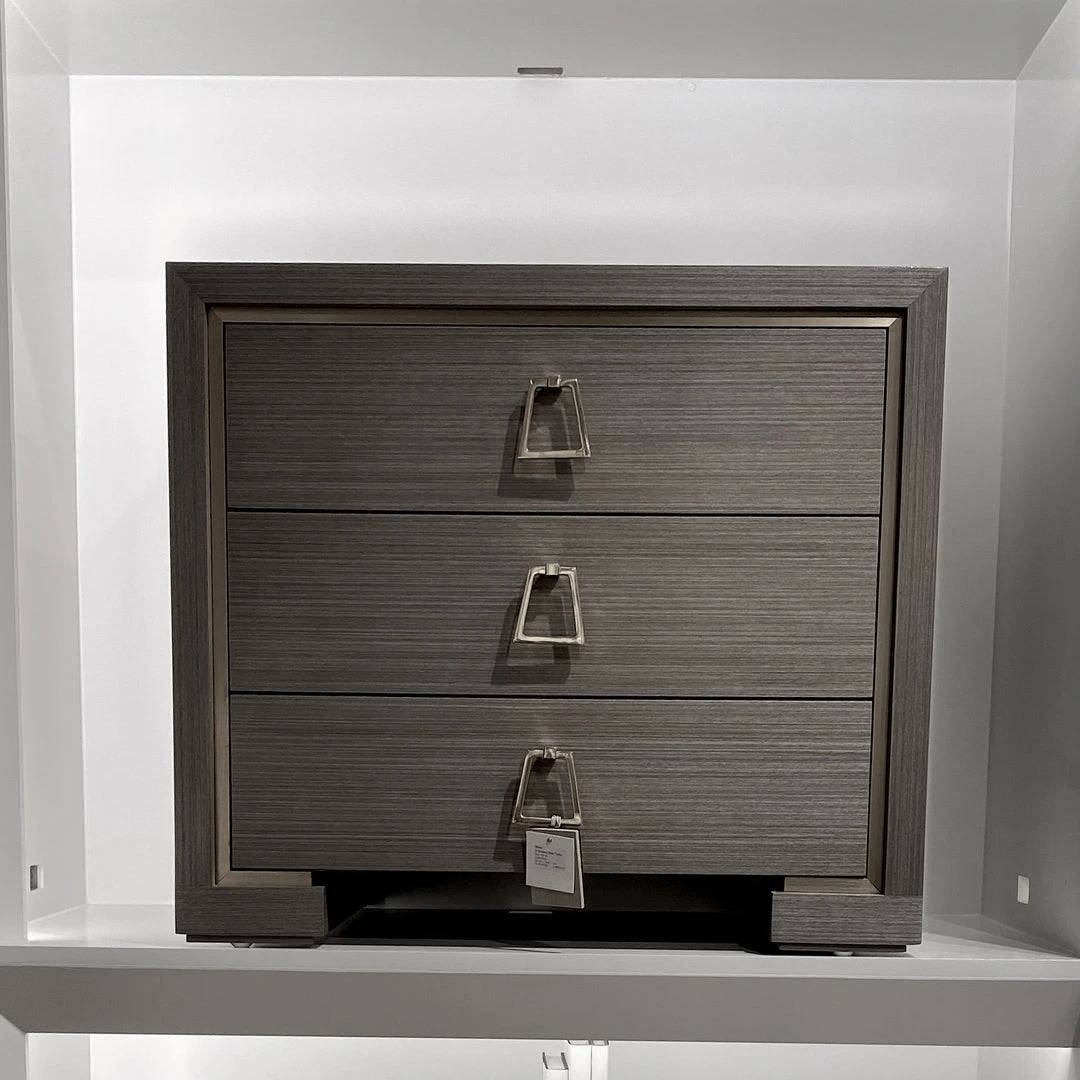 Bungalow 5 New Arrivals Blake 3 Drawer Side Table Taupe Gray 7 Bungalow 5 New Arrivals Blake 3 Drawer Side Table Taupe Gray