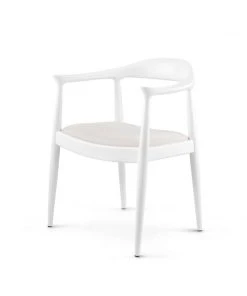 Bungalow 5 New Arrivals Danish Armchair White