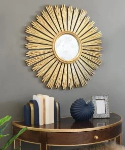 Worlds Away New Arrivals Margeaux Mirror Gold Leaf