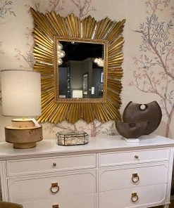 Worlds Away Raymond Gold Leaf Mirror New Arrivals