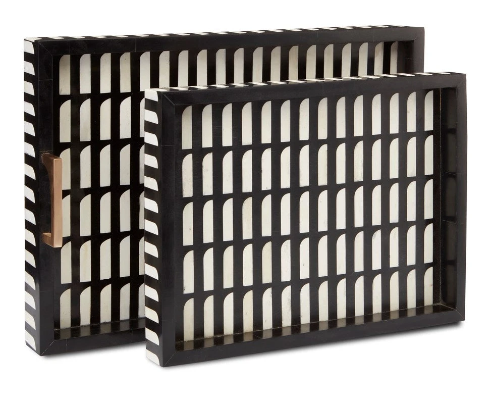 Currey And Company Swoop Tray Set Of Two 6 Currey And Company Swoop Tray Set Of Two