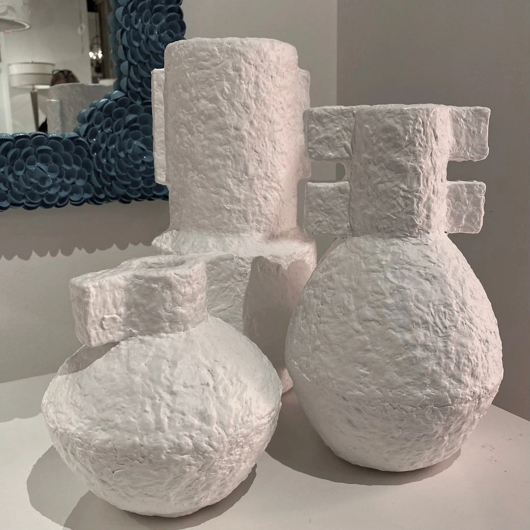 Currey And Company Aegean White Vase Set New Arrivals 7 Currey And Company Aegean White Vase Set New Arrivals