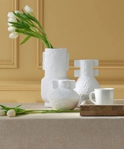 Currey And Company Aegean White Vase Set New Arrivals 9 Currey And Company Aegean White Vase Set New Arrivals