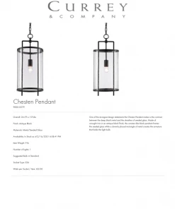 Currey And Company New Arrivals Chesten Pendant 9 Currey And Company New Arrivals Chesten Pendant