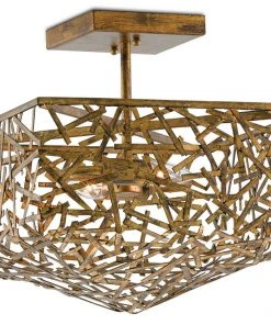 Currey And Company New Arrivals Confetti Semi Flush Mount