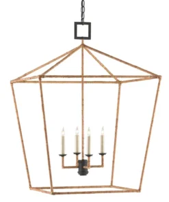 Currey And Company Denison Rattan Lantern New Arrivals