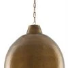 Currey And Company Earthshine Brass Large Pendant New Arrivals 1 Currey And Company Earthshine Brass Large Pendant New Arrivals