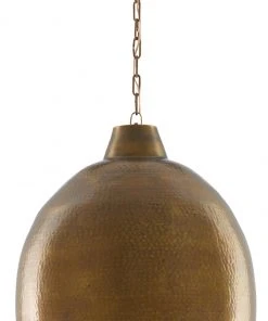 Currey And Company Earthshine Brass Large Pendant New Arrivals